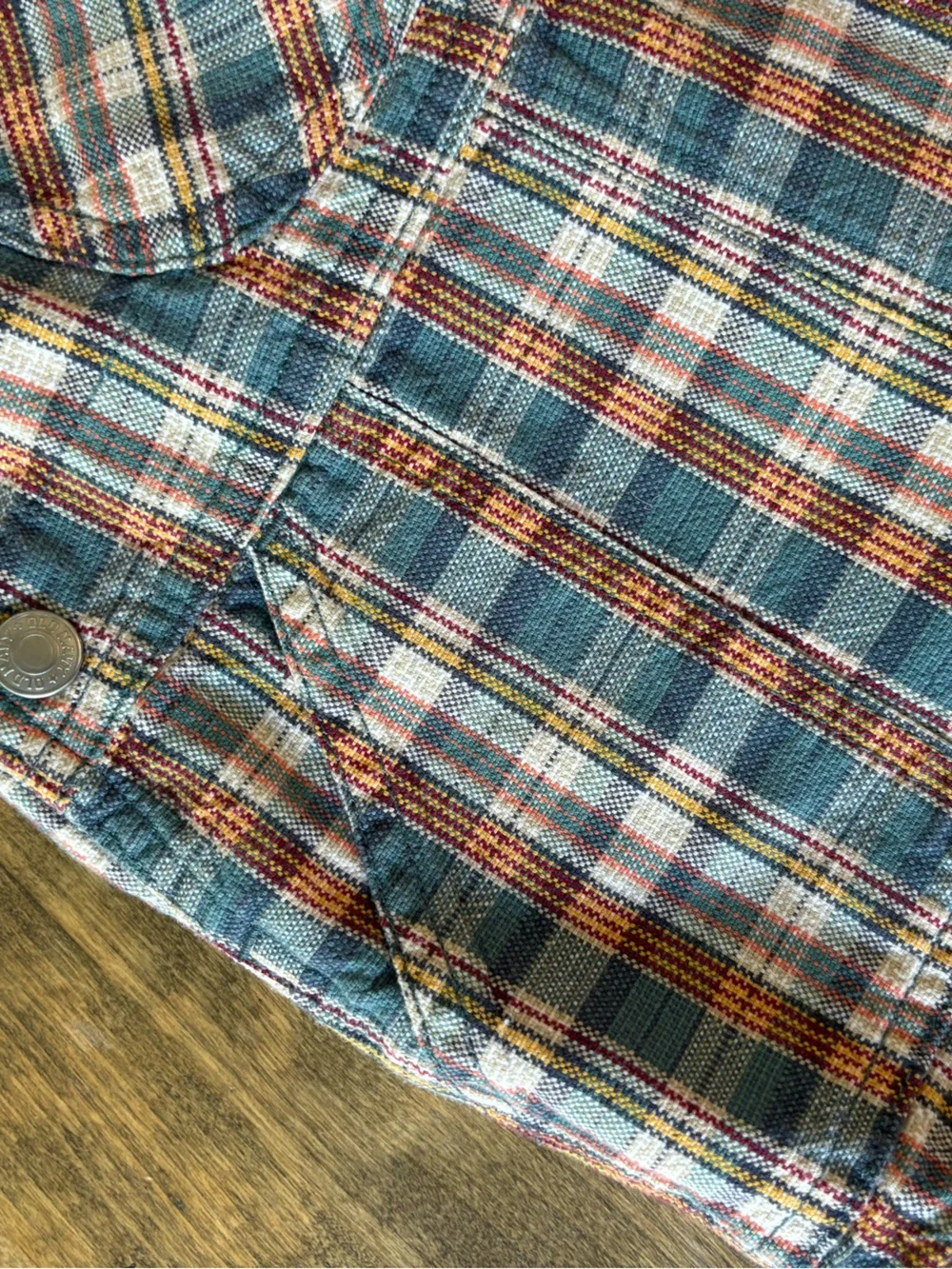 Baby Boy Plaid Denim Overalls